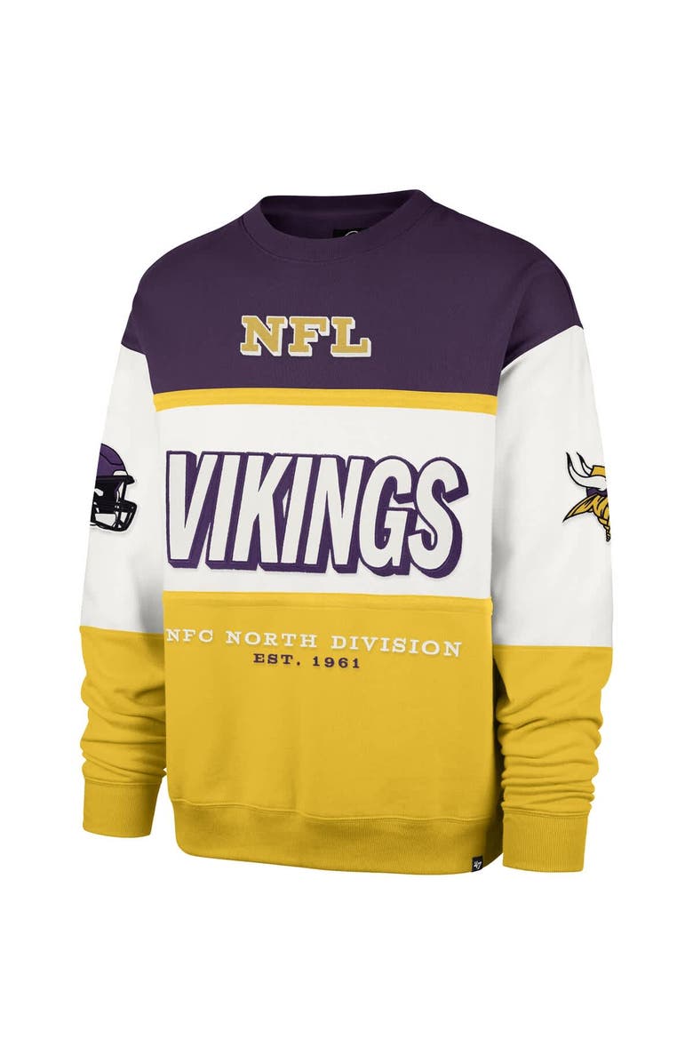 
47 Men
s 
47 Purple/Gold Minnesota Vikings Breeze Maximalist Sweatshirt, Alternate, color, Purple