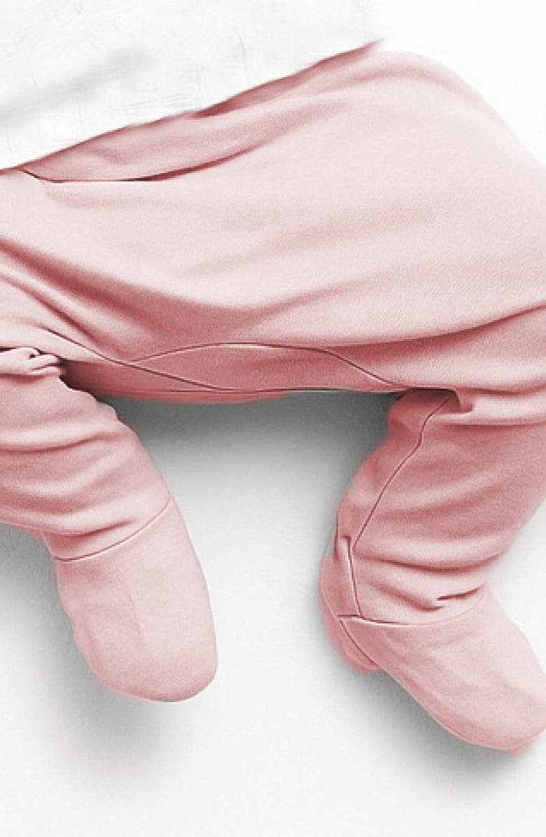 BUTTERBLU Fallon Footed Organic Cotton Assorted 3-Pack Pants, Alternate, color, Floral Fields Check