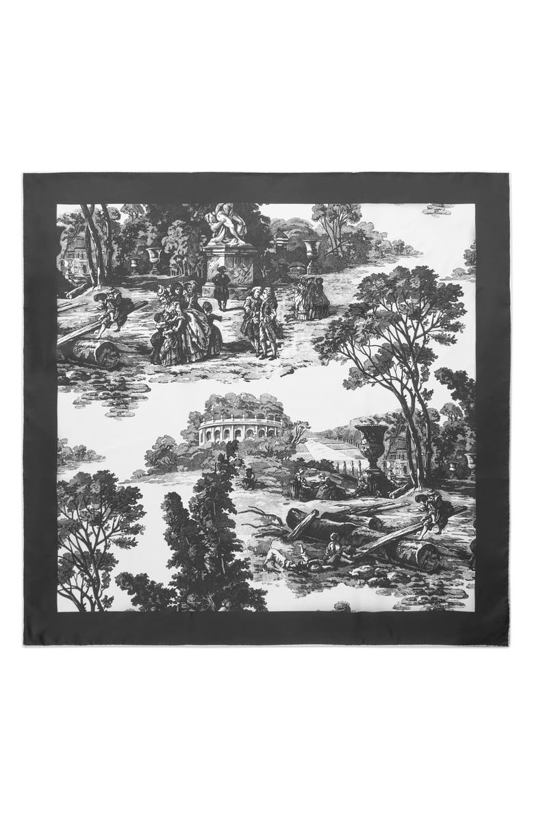 COS Toile Silk Scarf, Main, color, 