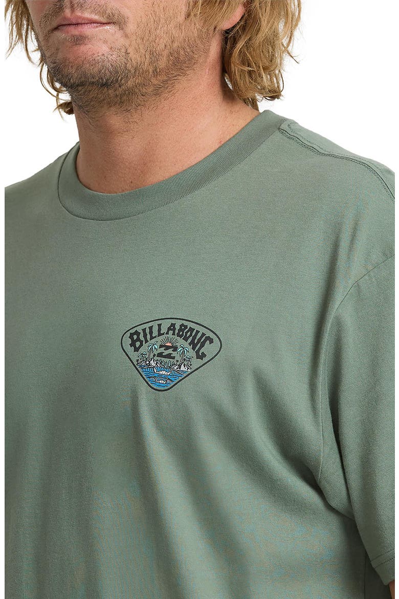 Scenic Arch Adventure Division Loose Fit Short Sleeve Performance Rashguard, Alternate, color, LAUREL WREATH