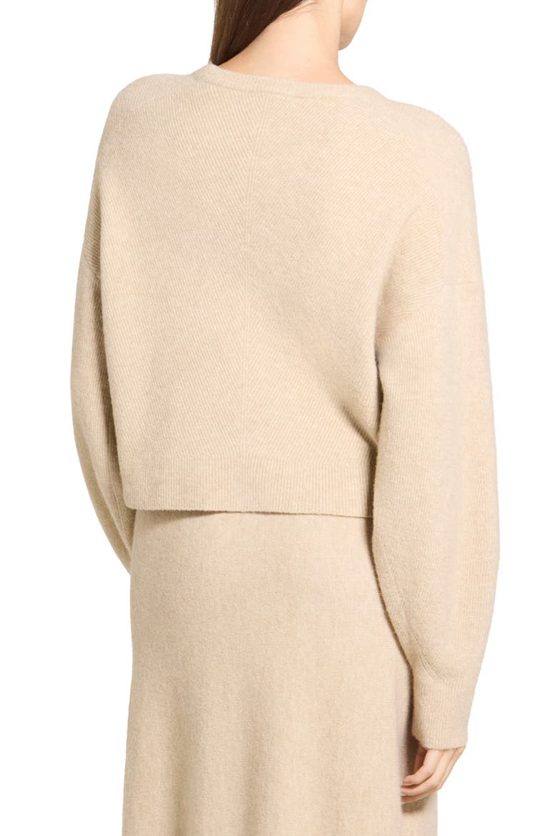 Ribbed Merino Wool Blend Sweater, Alternate, color, BEIGE - V47