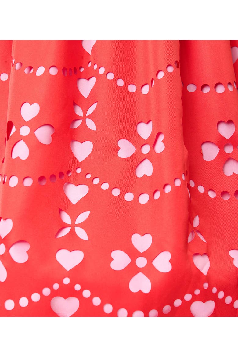 1950s Bobbie Swing Dress, Alternate, color, Red W/Pink Hearts