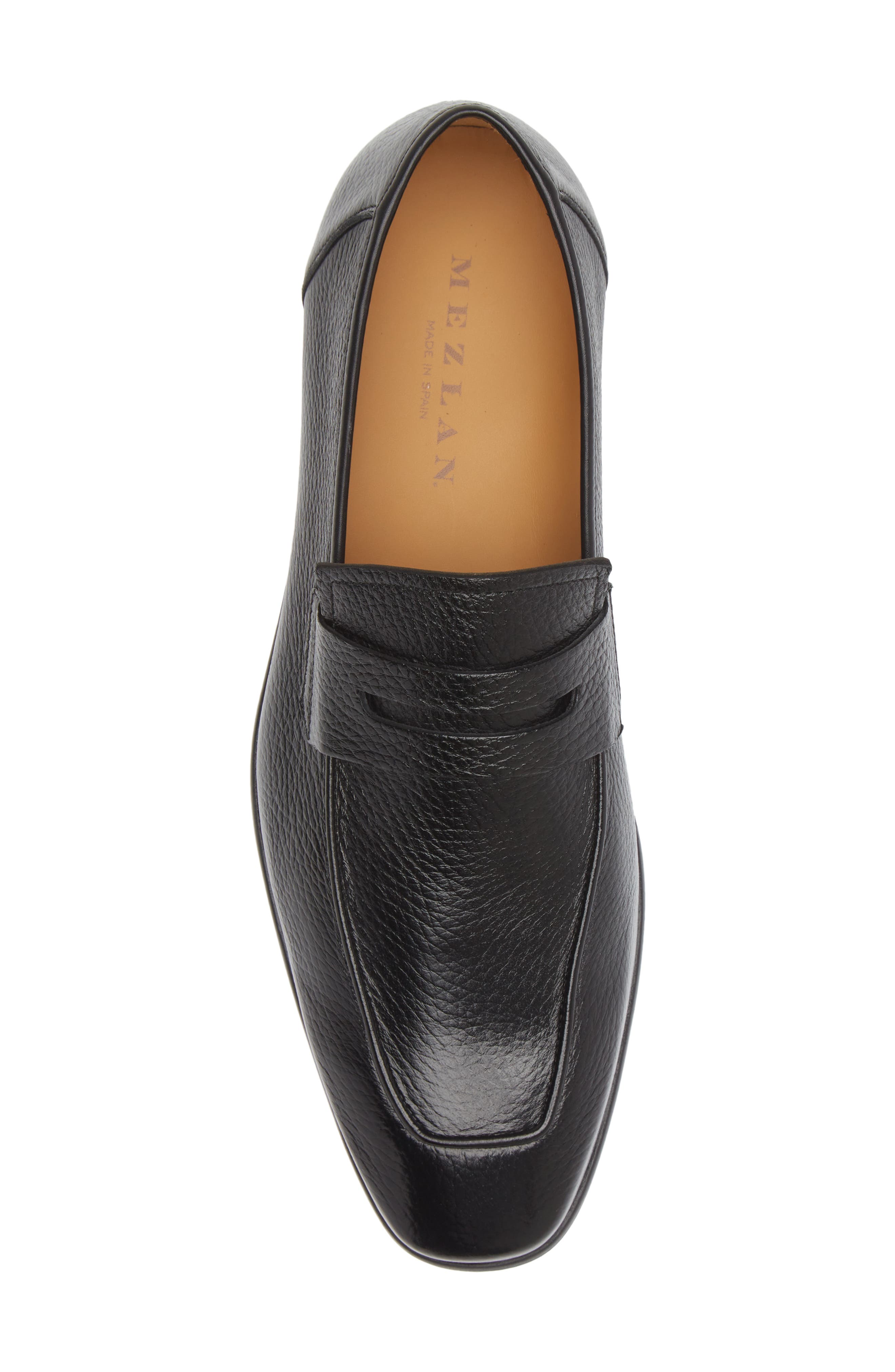 Mezlan Deer Penny Loafer, Alternate, color, Black