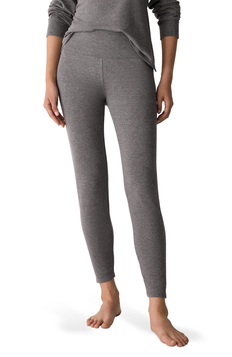 Eileen Fisher High Waist Ankle Leggings, Main, color, Ash
