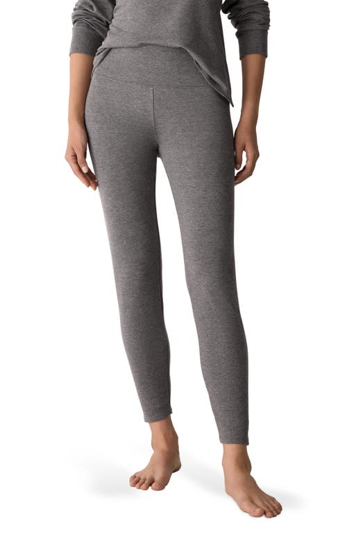 Eileen Fisher High Waist Ankle Leggings In Gray