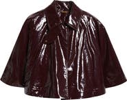 Chloé Lacquered Shiny Cotton Cape