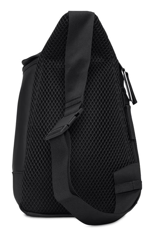 Rains Trail Waterproof Sling Bag In Black