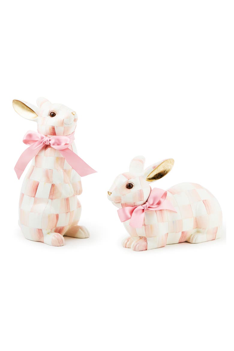 Rosy Check Standing Bunny, Alternate, color, PINK