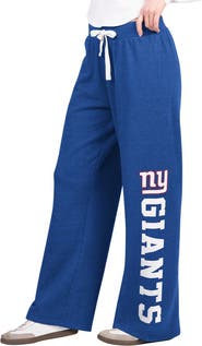 STARTER Women's Starter Royal New York Giants Field Wide Leg Sweatpants