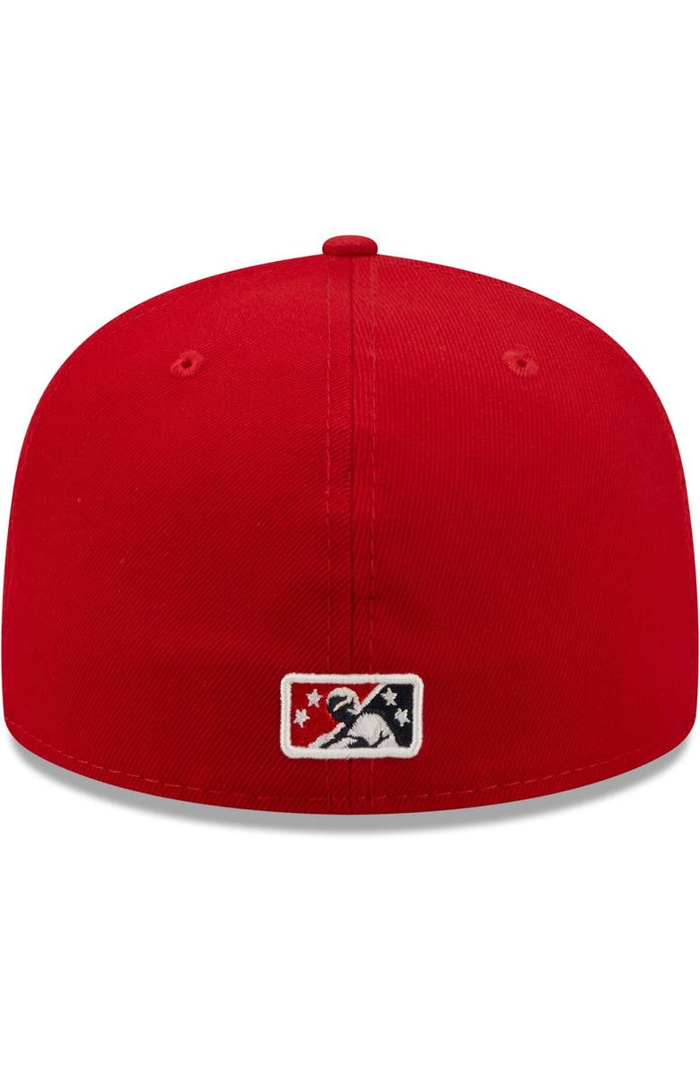 New Era Men's New Era Red Tacoma Rainiers Authentic Collection 59FIFTY Fitted Hat, Alternate, color, 