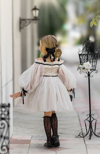 Coco-Caramel Tulle Dress