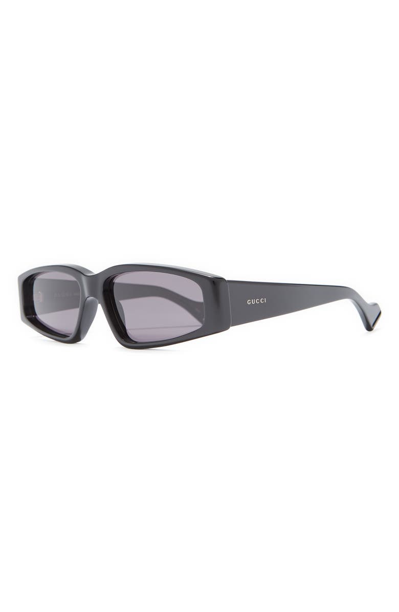 Gucci 56mm Rectangle Sunglasses, Alternate, color,