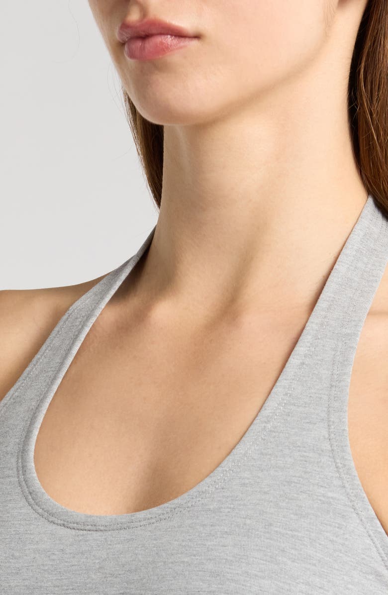 Florence by Mills Terry Halter Crop Top, Alternate, color, Heather Grey