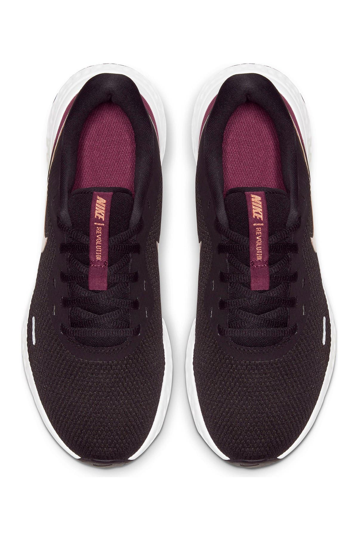 Revolution 5 Running Shoe, Alternate, color, 003 BLK/MTLC COPR/NIGHT MRN
