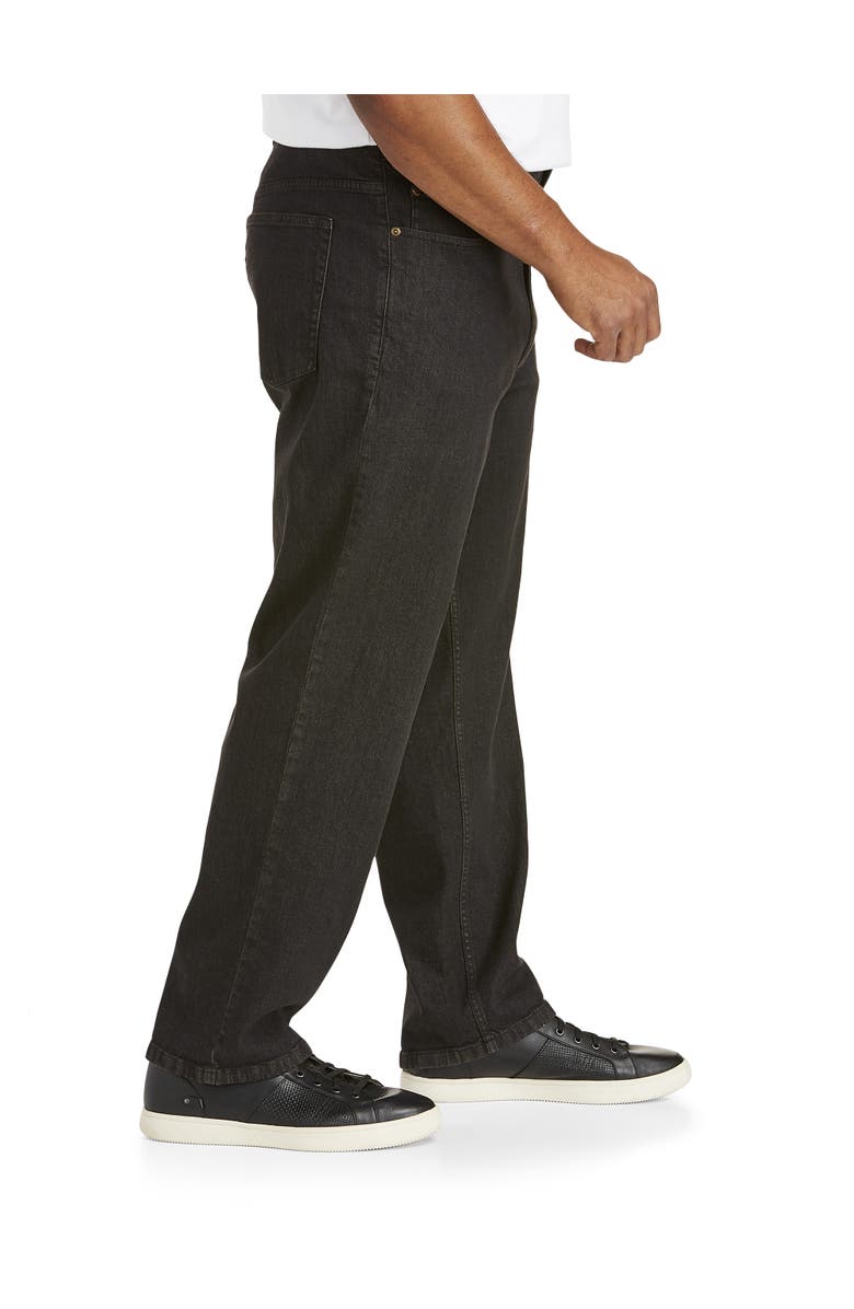 Harbor Bay by DXL Big & Tall Relaxed Fit Stretch Jeans, Alternate, color, Black Denim