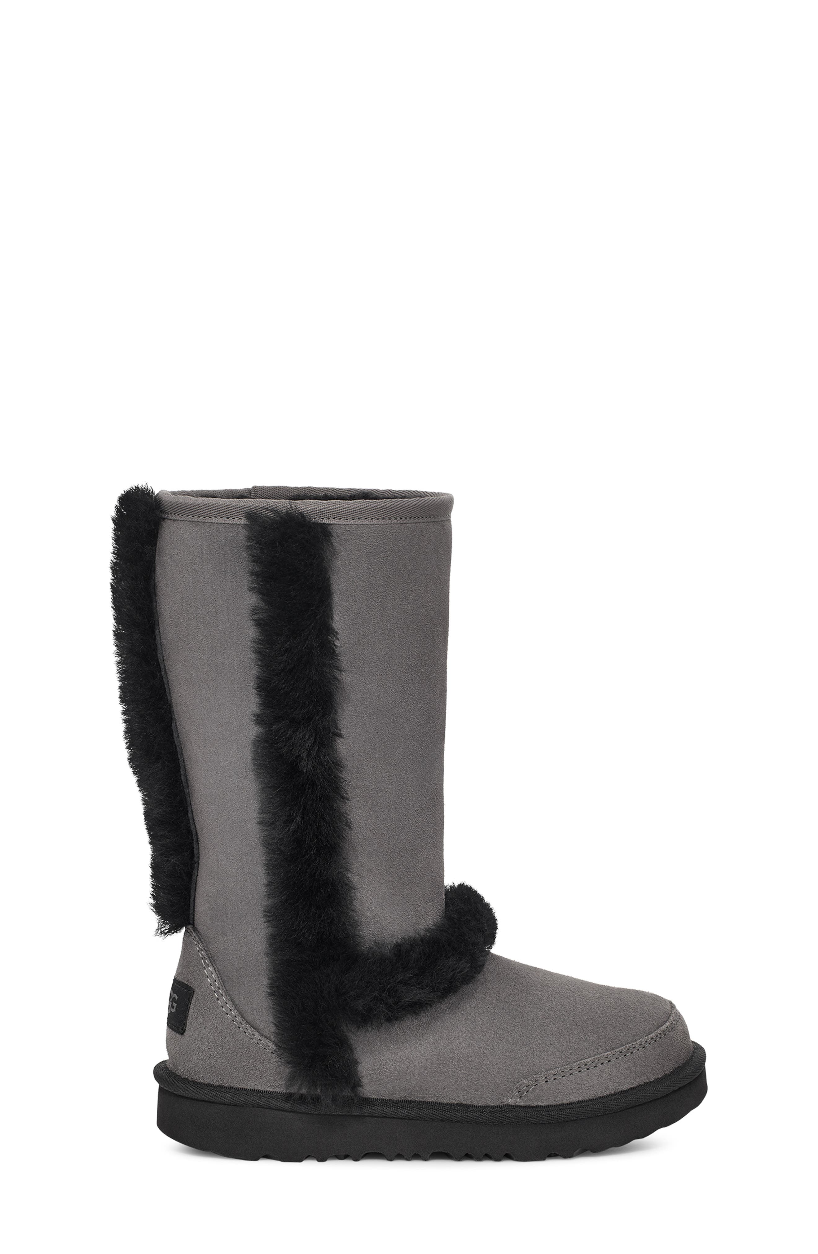 UGG<sup>®</sup> Kids' Sunburst Water Resistant Genuine Shearling Tall Boot, Alternate, color, 