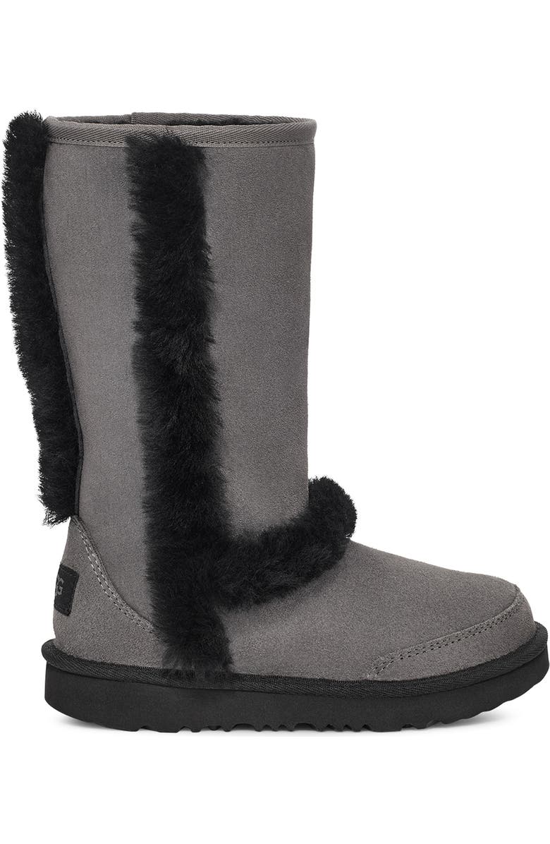 UGG<sup>®</sup> Kids' Sunburst Water Resistant Genuine Shearling Tall Boot, Alternate, color,