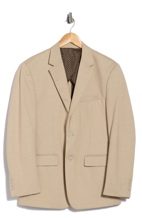 Slim Fit Stretch Knit Sport Coat (Regular & Long)