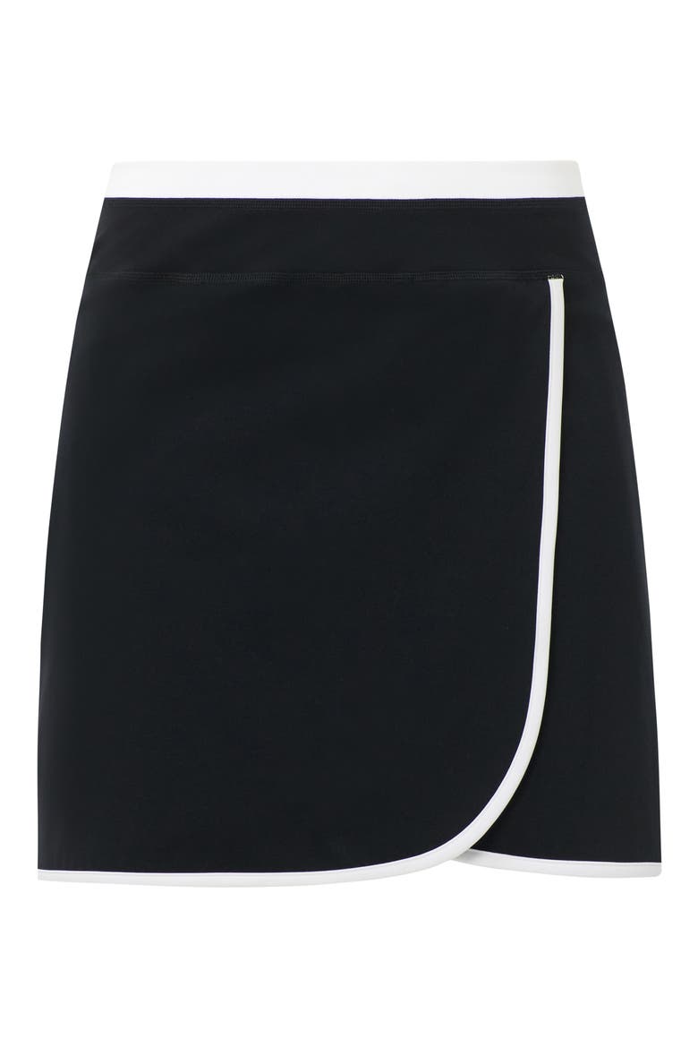 Performance Tennis Skort, Alternate, color, BLACK WHITE