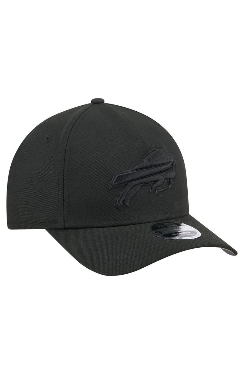New Era Men's New Era Black Buffalo Bills Team Collection 9FORTY M-Crown A-Frame Adjustable Hat, Alternate, color,