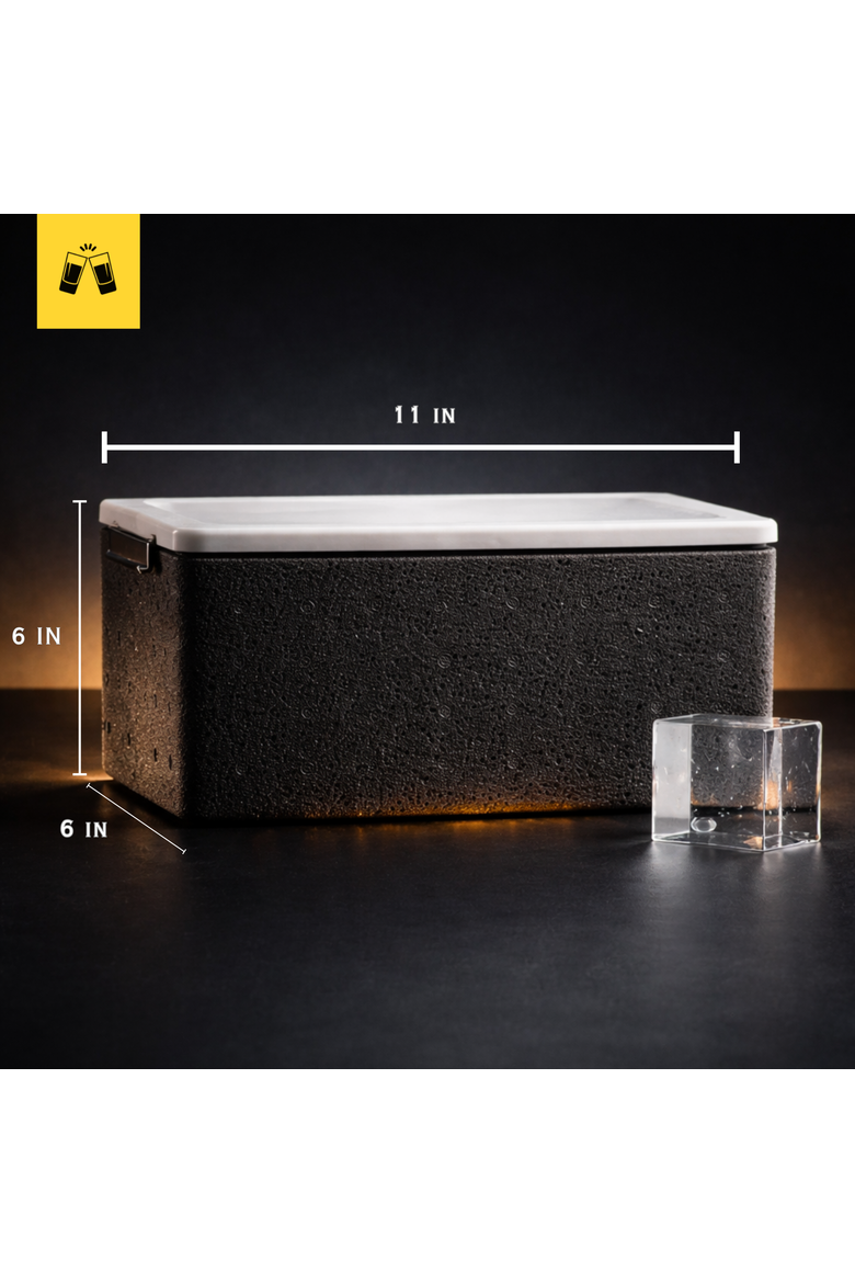 Crystal Clear Ice Cube Maker Mold - Eight 2" Square Ice Cubes, Alternate, color, Clear