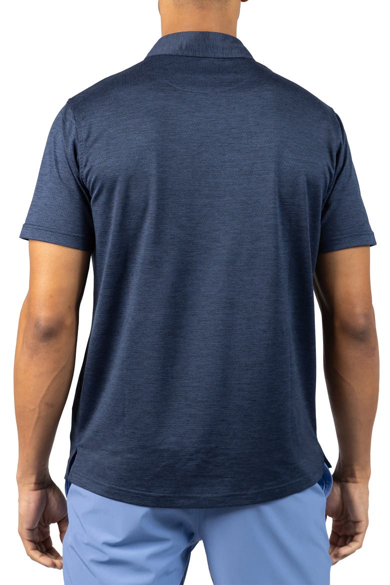 Mélange Mesh Performance Polo, Alternate, color, NAVY