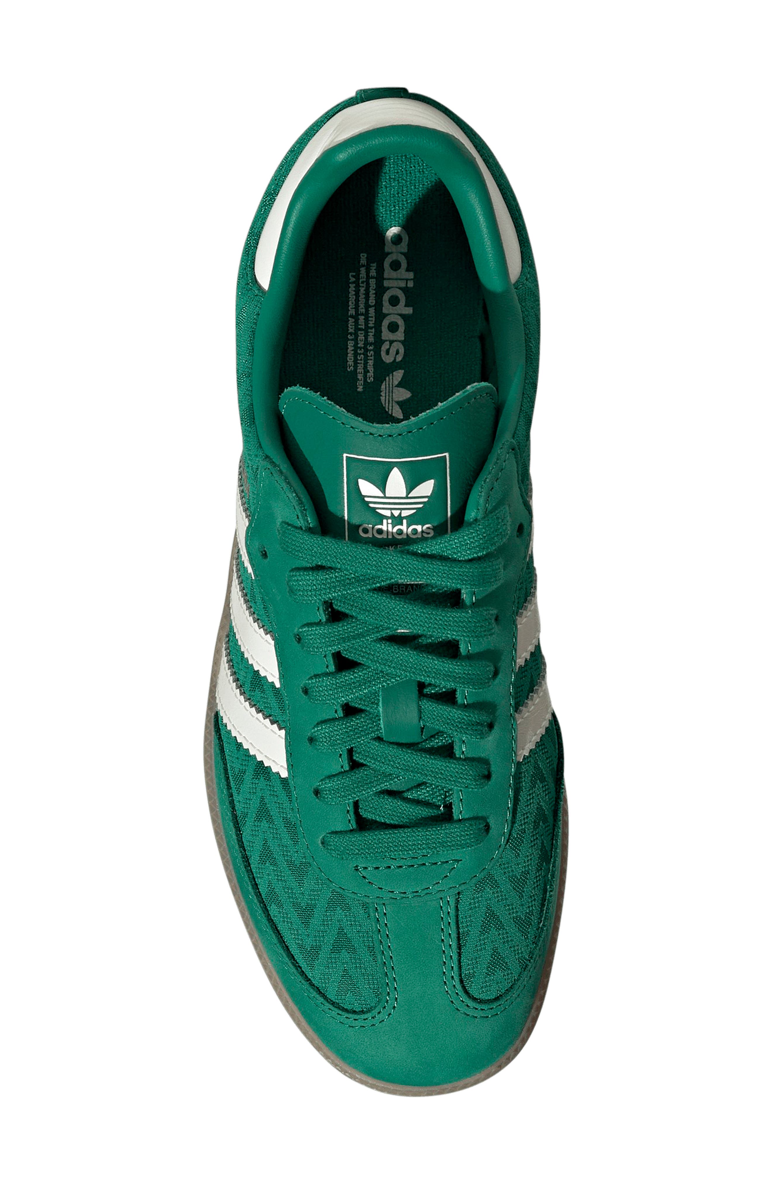 adidas Samba OG Sneaker, Alternate, color, Green/ Off White/ Gold