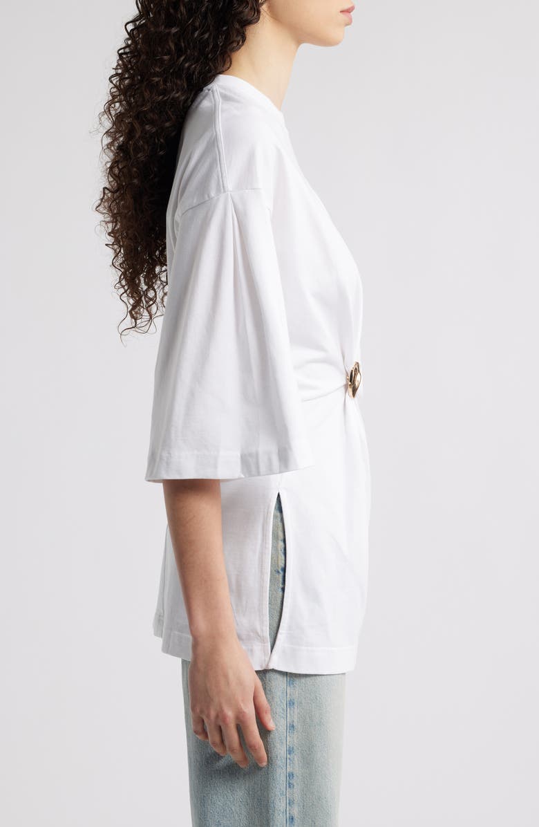 & Other Stories Draped Brooch Tunic T-Shirt, Alternate, color, 