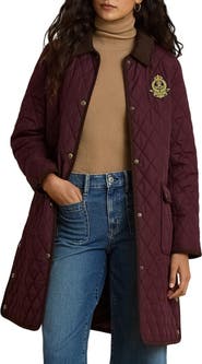 Lauren Ralph Lauren Crested Diamond Quilted Coat