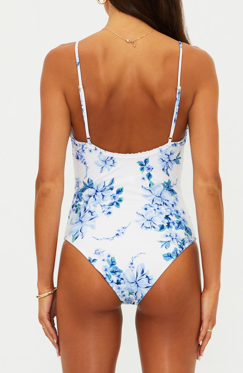 Beach Riot Britt One-Piece Swimsuit, Alternate, color, Blushing Blooms
