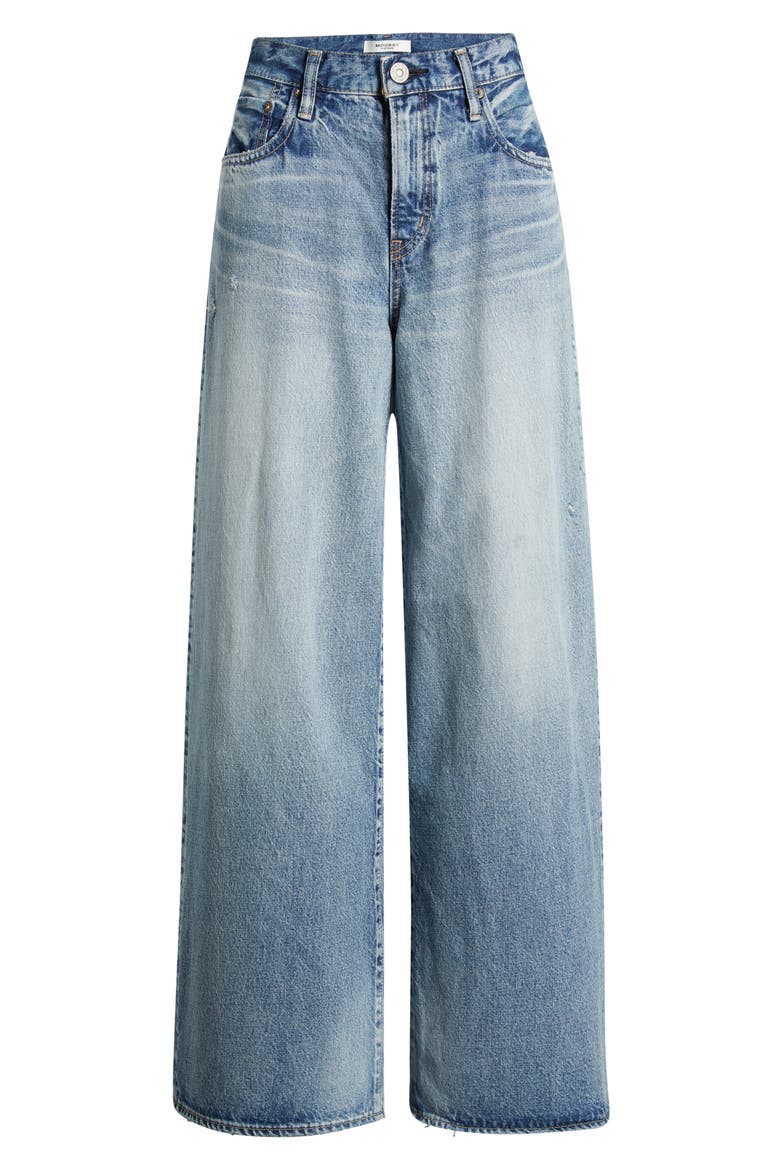 Lewes High Waist Superwide Leg Jeans, Alternate, color, BLUE