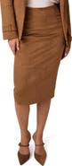 Marciano Layla Faux Suede Midi Skirt