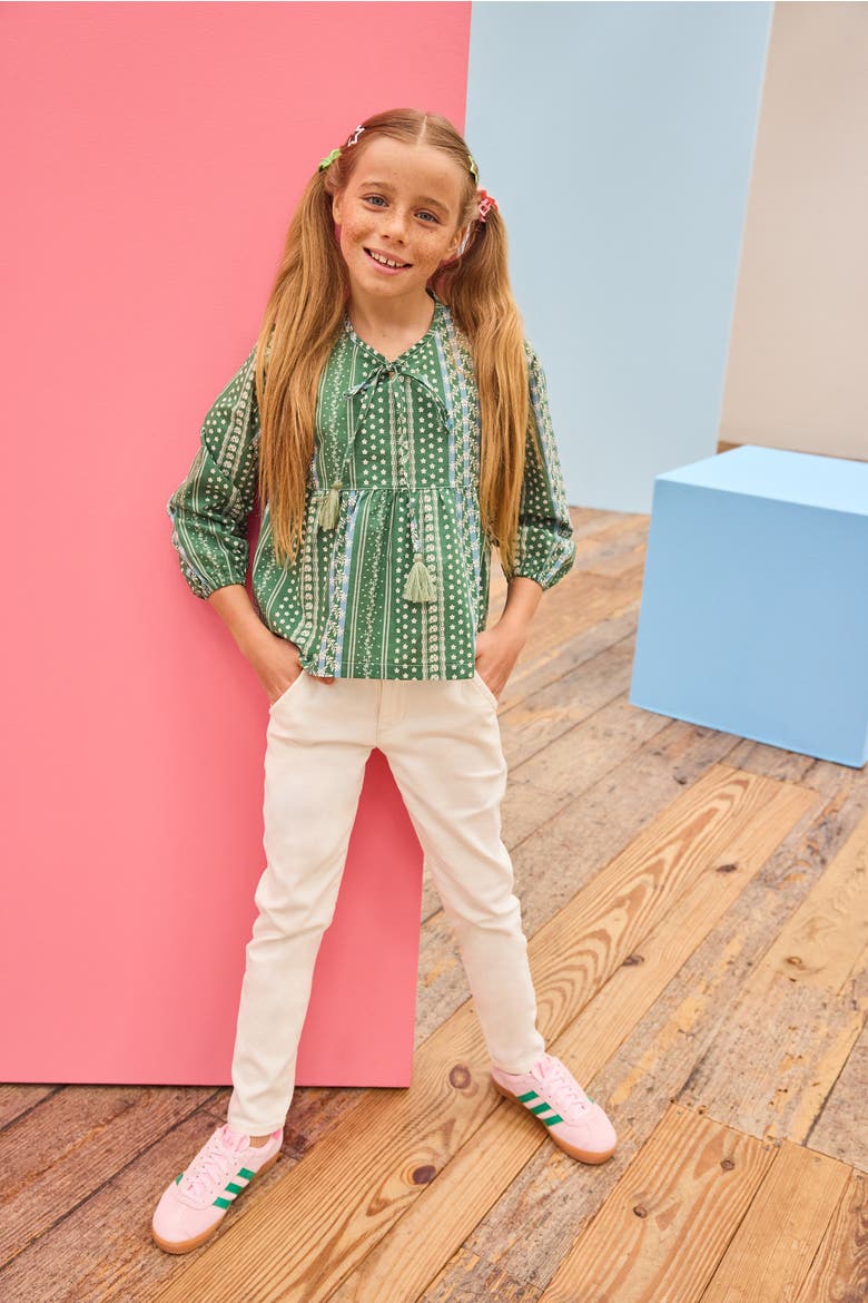 Kids' Floral Riviera Top, Alternate, color, Fairfield Forest Stripe