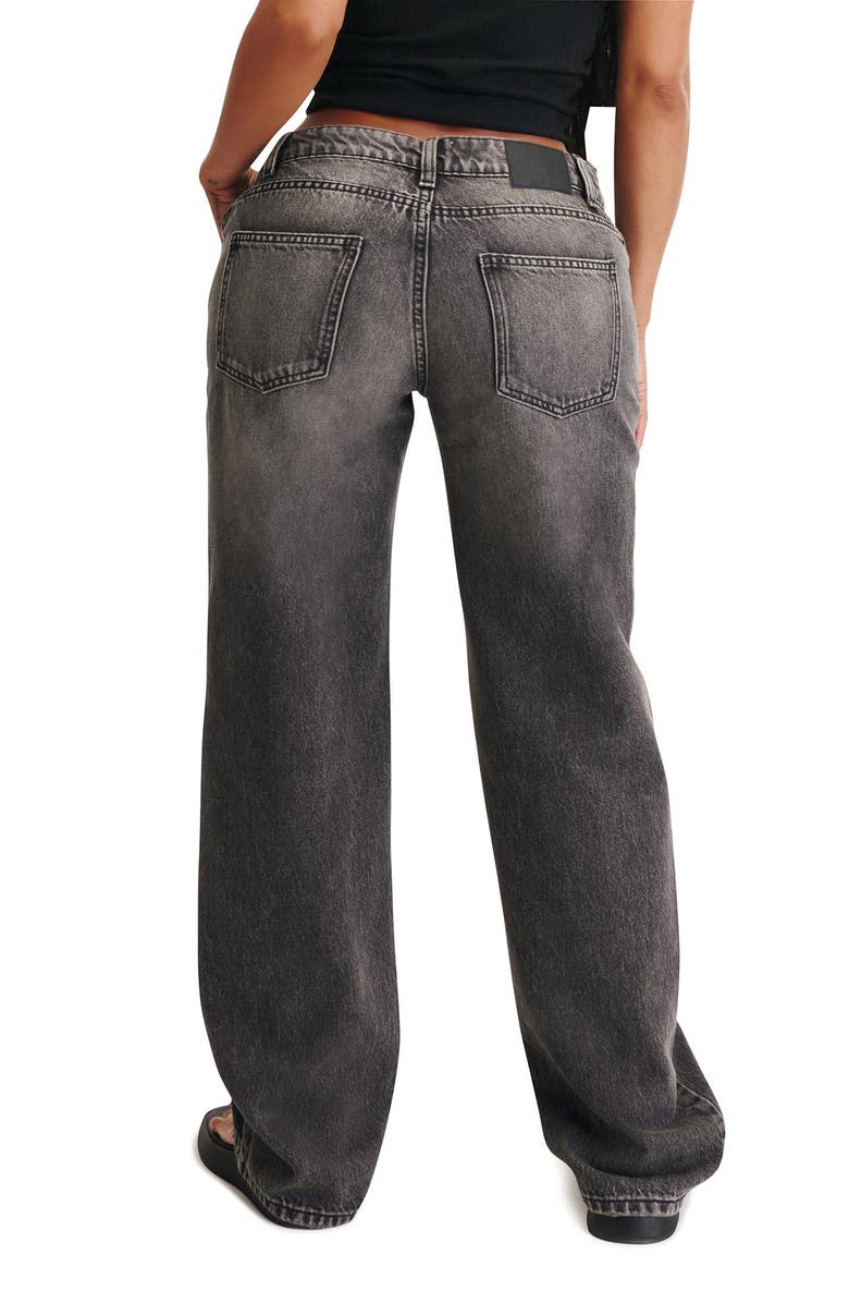 Cotton On Women's Curvy Low Rise Straight Jean, Alternate, color, Domino Black