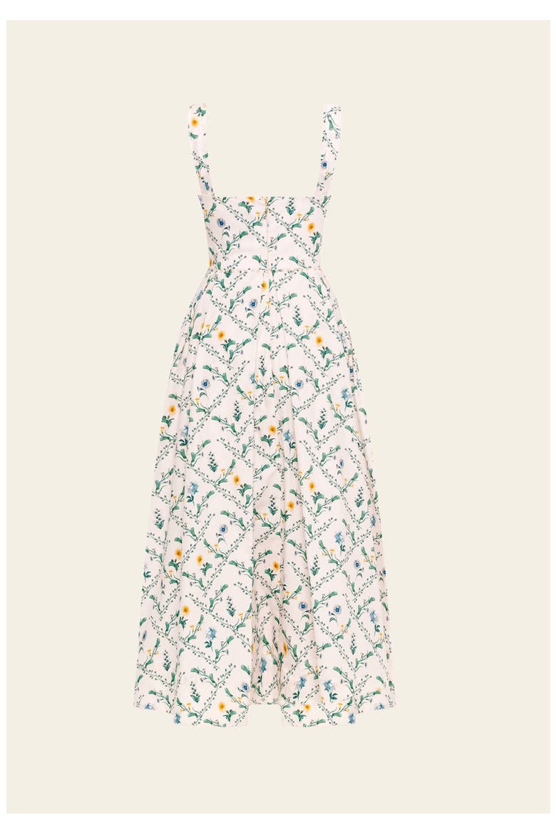 Alcaparra Brisa  Midi Dress, Alternate, color, Ivory