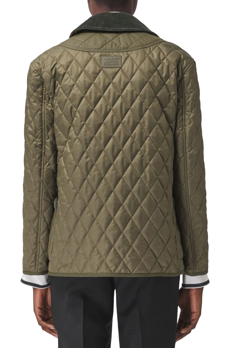 Wark Diamond Quilted Jacket, Alternate, color, DARK FERN GREEN