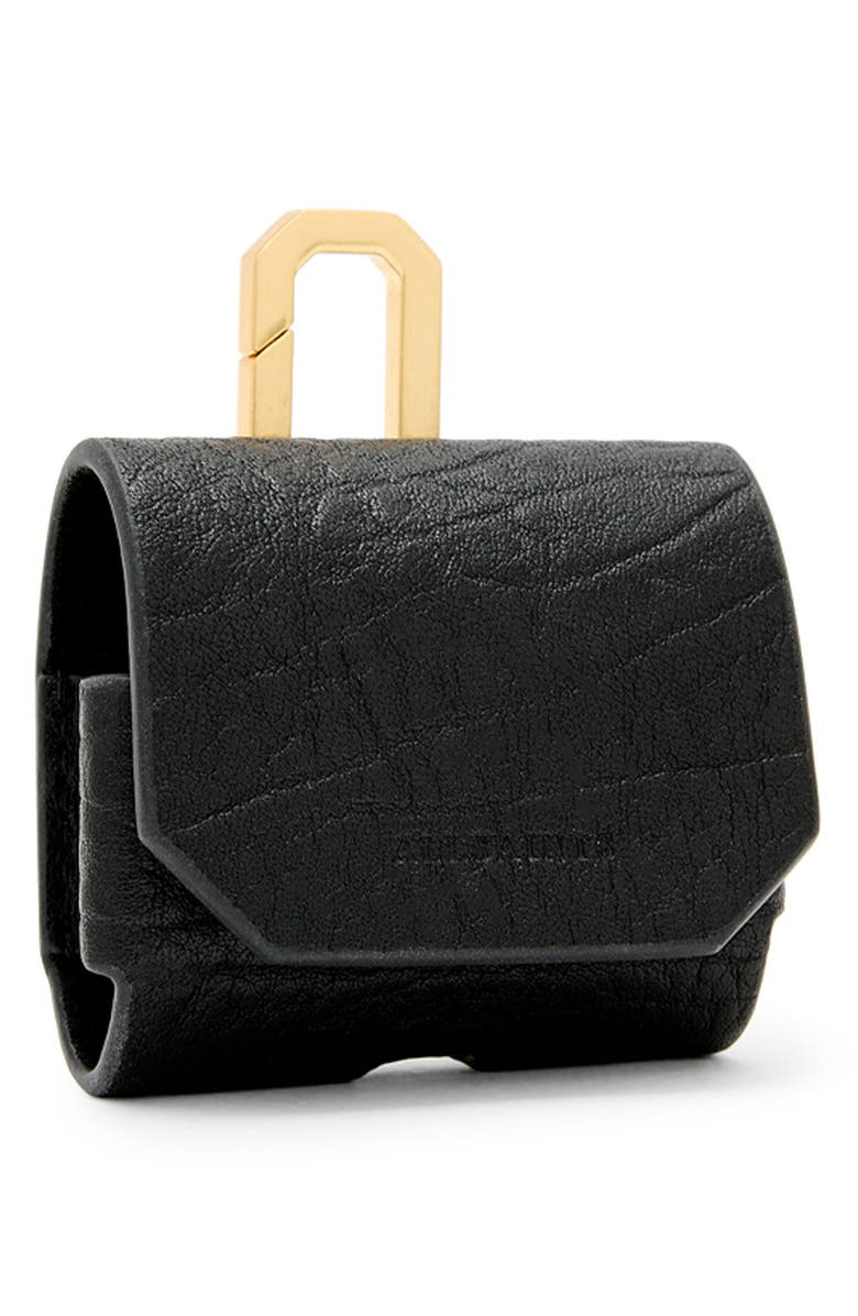 AllSaints Leather AirPod Case, Alternate, color, 