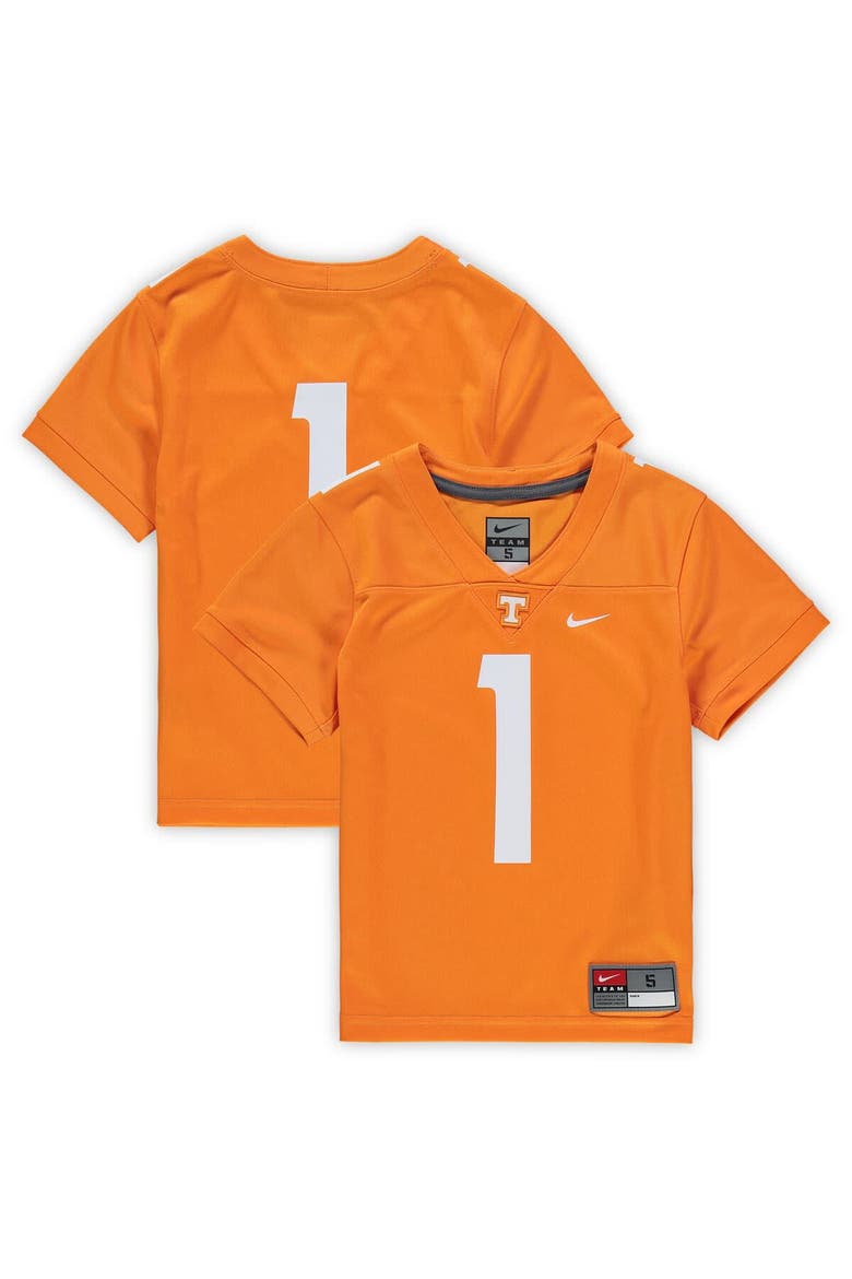 Preschool Nike #1 Tennessee Orange Tennessee Volunteers Untouchable Football Jersey, Main, color, Tennessee Orange