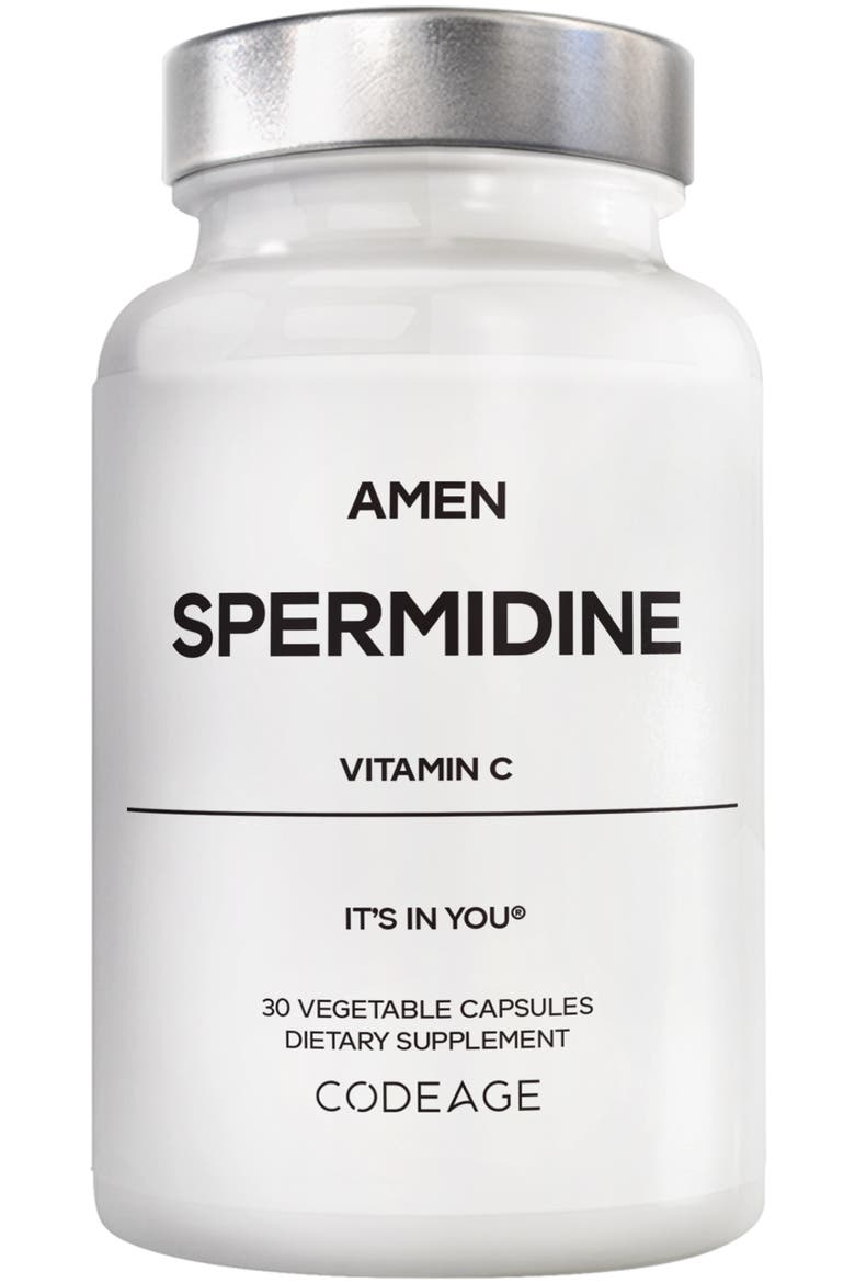 Spermidine Supplement, Spermidine HCl, Vitamin C Ascorbic Acid, Main, color, White