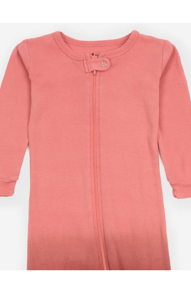 Leveret Footed Tie Dye Cotton Matching Family Pajamas, Alternate, color, Tie Dye Pink