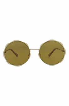 Chloé 61mm Round Sunglasses