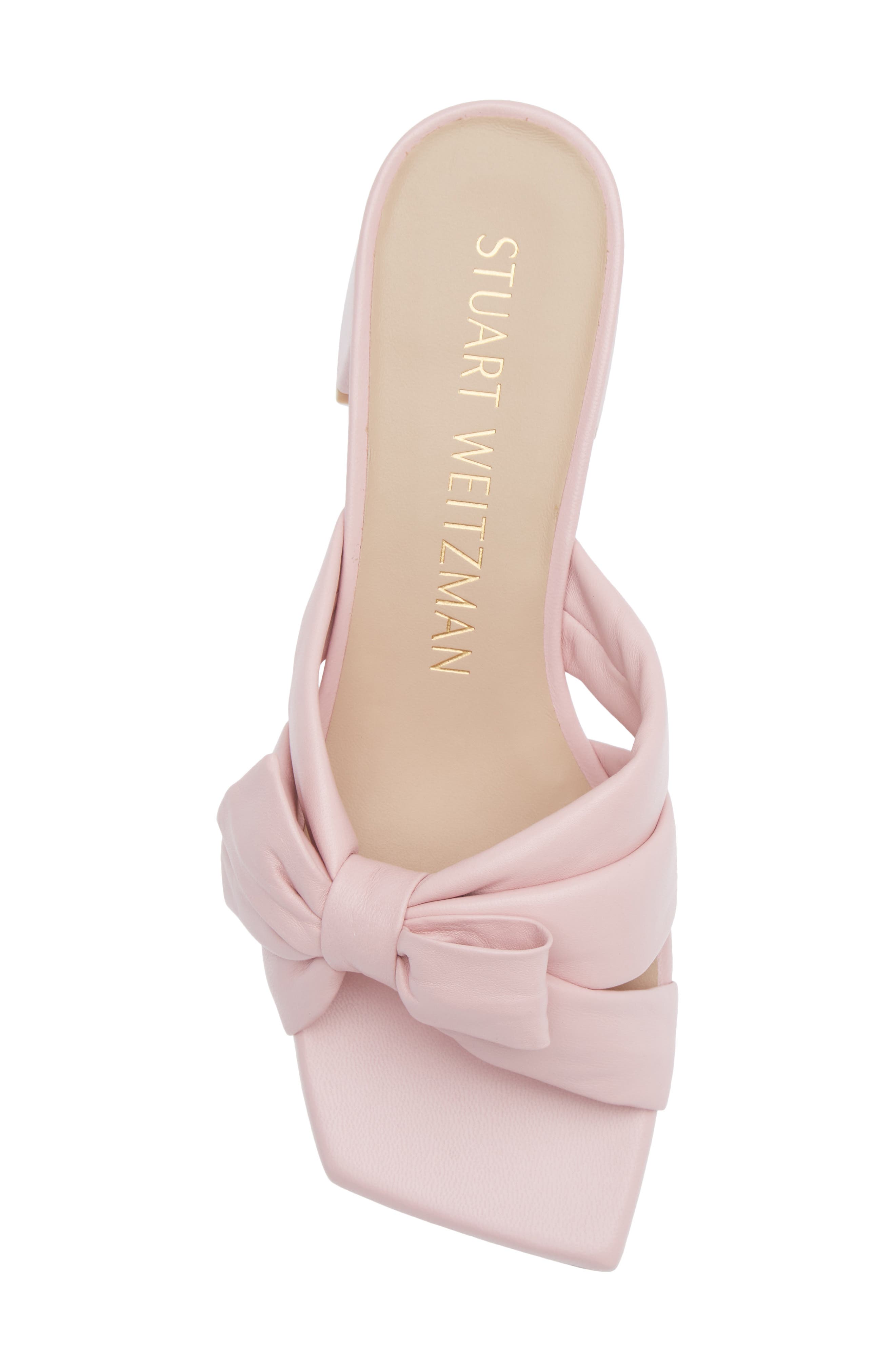 Stuart Weitzman Sofia Bow Sandal, Alternate, color, Ballet Leather