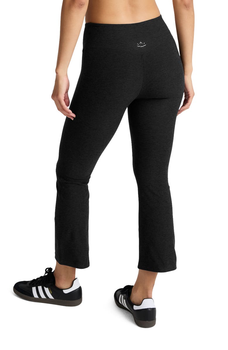 Beyond Yoga Spacedye Pintuck Kick Flare Pants, Alternate, color, Darkest Night