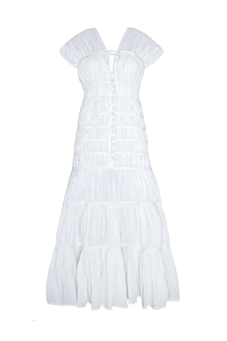 The Srikandi Ruffle Maxi Dress, Main, color, White