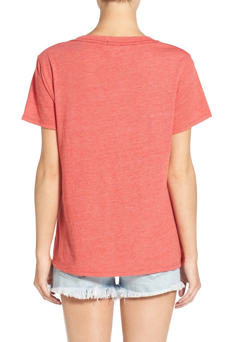 'Sorry for Partying' Graphic Tee, Alternate, color, HEATHER RED