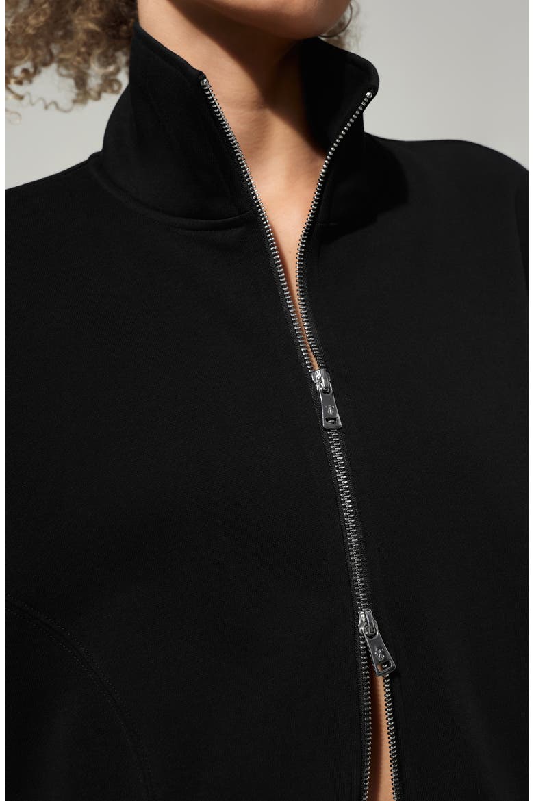 SILKERRY Oversized Heirloom '89 Zip Stand Collar Jacket, Alternate, color, Black