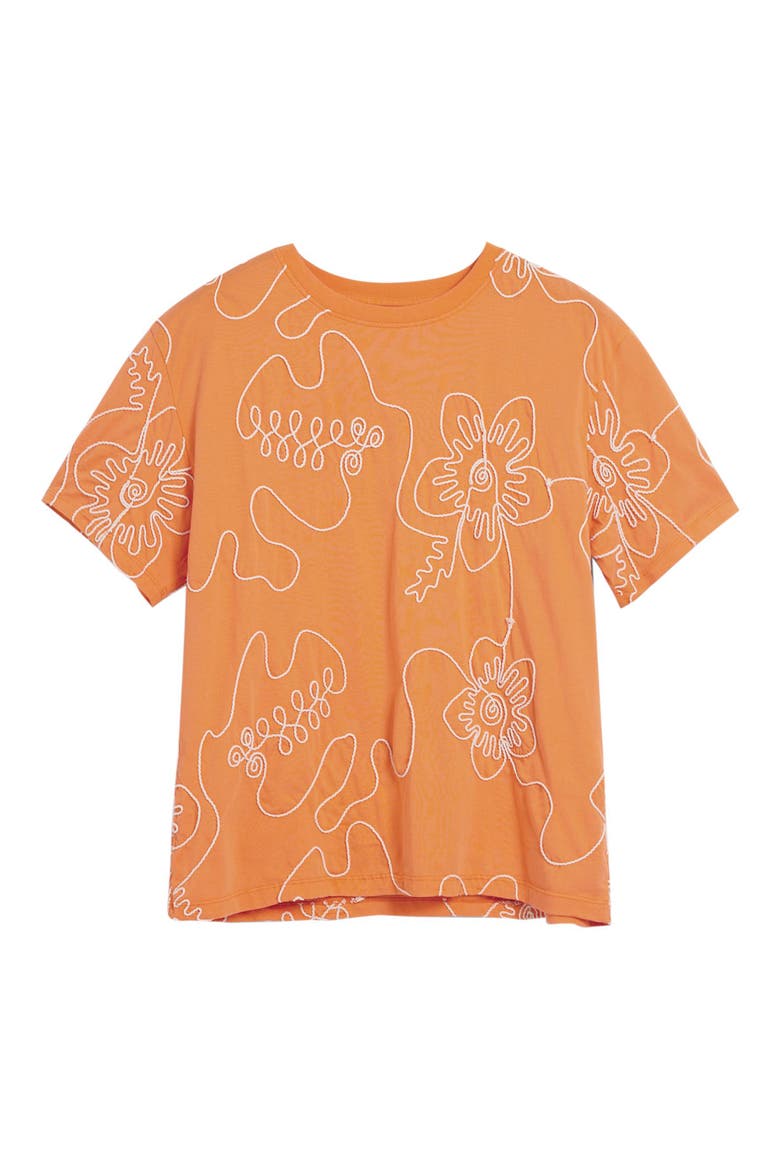 Appliqué T-Shirt, Alternate, color, LIGHT ORANGE