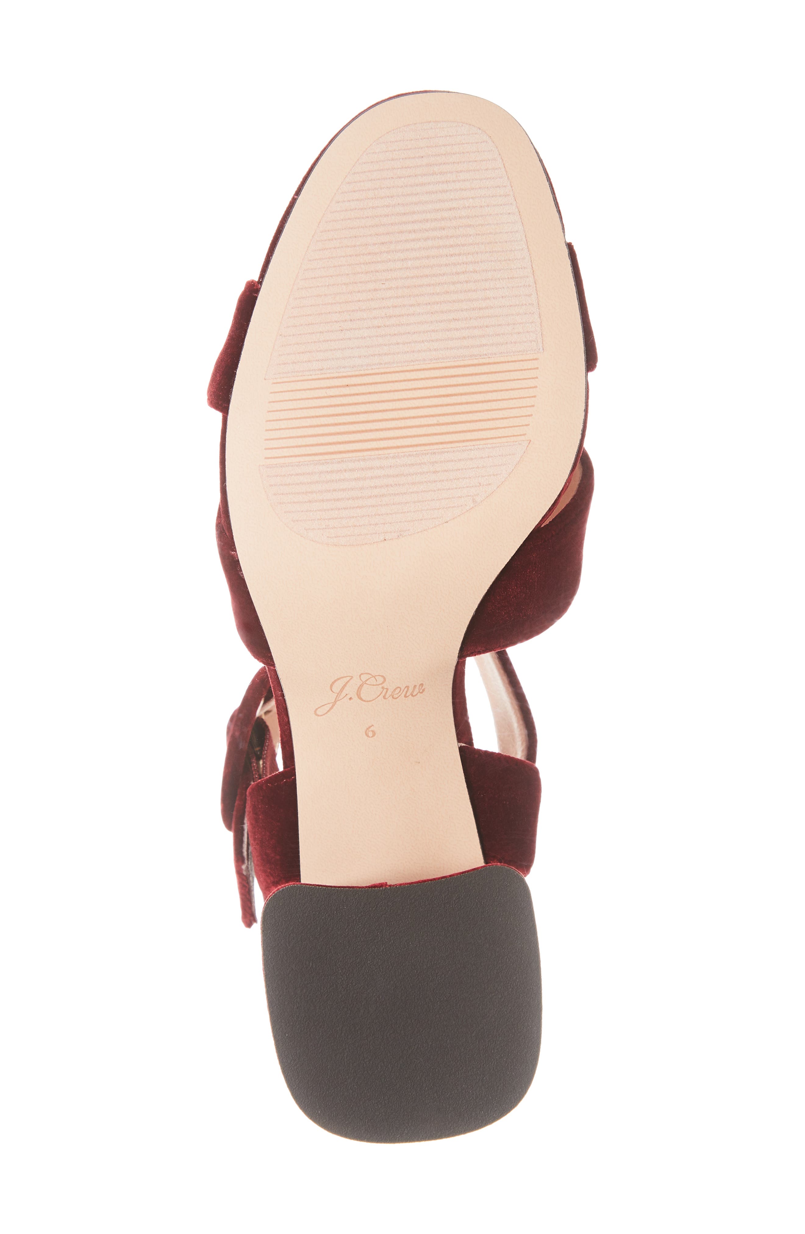 Penny Cross Strap Sandal, Alternate, color, BURNISHED BEET VELVET