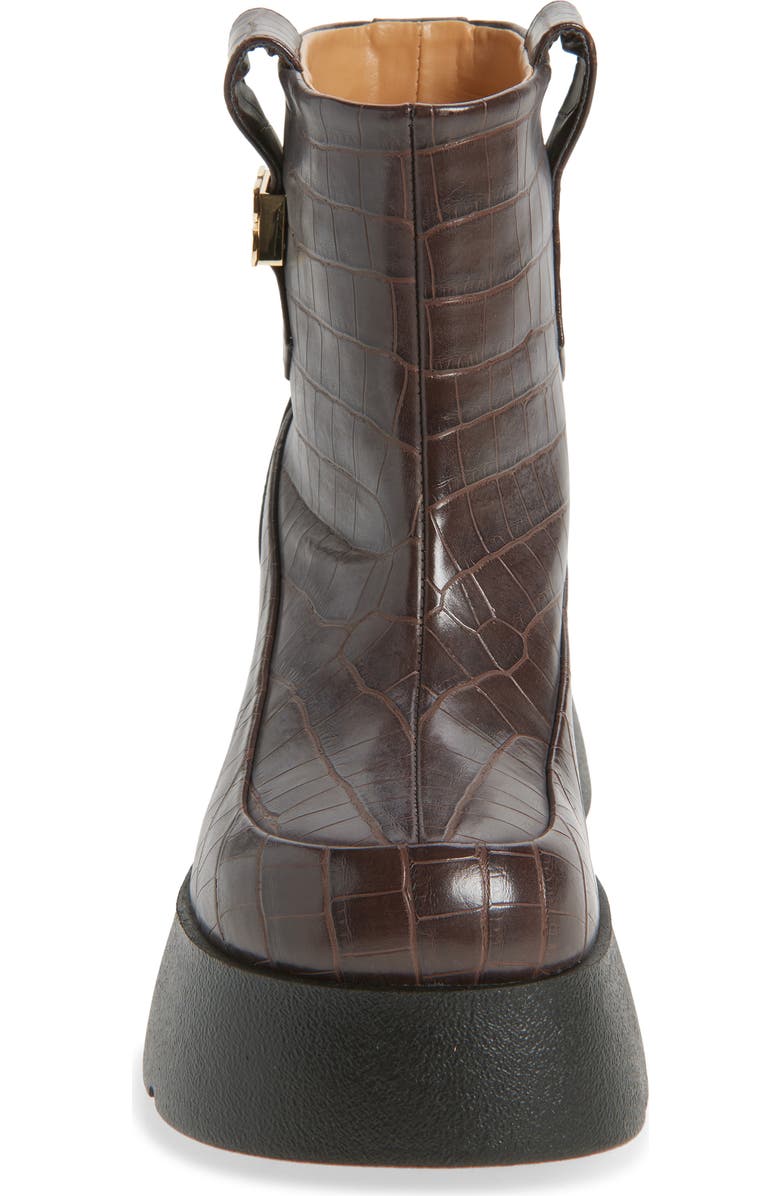 Ganni Kat Platform Bootie, Alternate, color, Chocolate Fondant