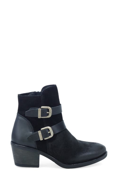 Miz Mooz Dayla Moto Bootie In Black Suede